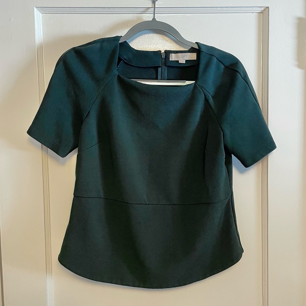 LOFT Forest Green Women's Blouse
